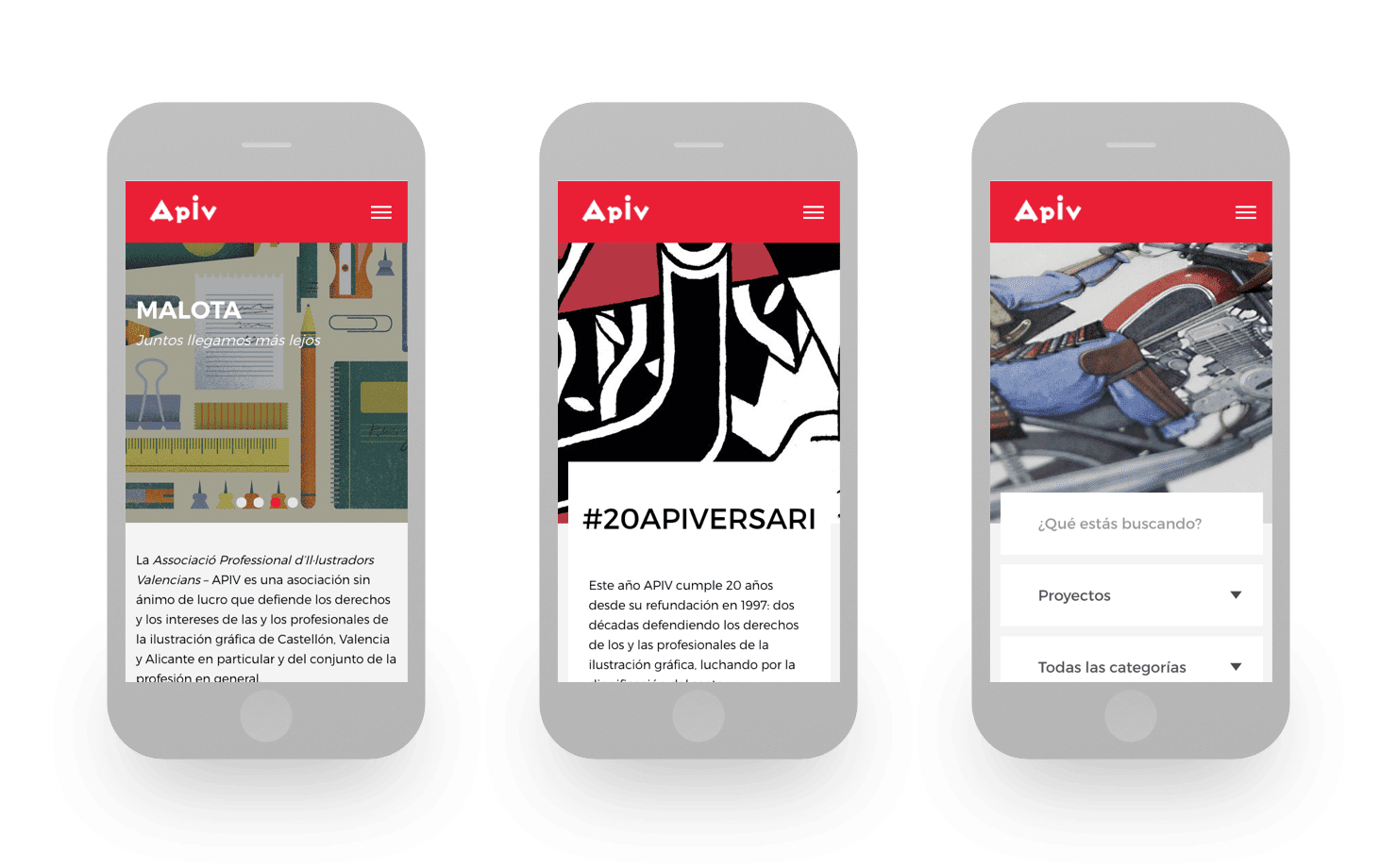 Nueva web y Ecommerce para APIV