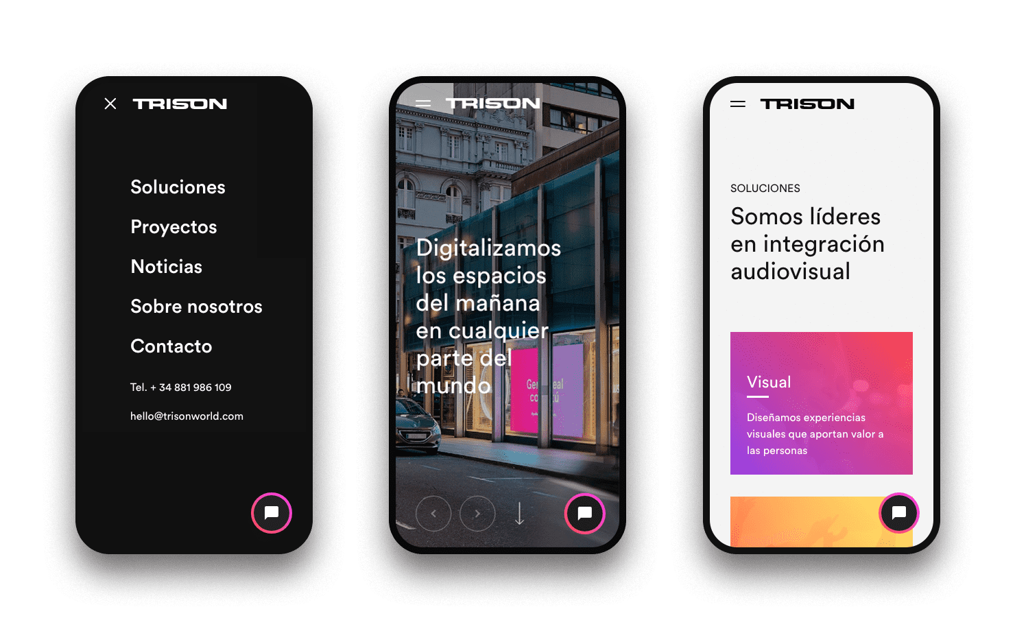 Branding digital para TRISON