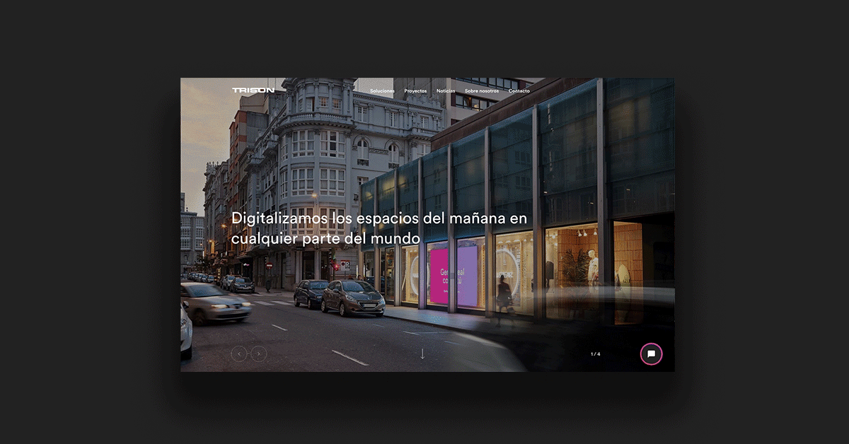 Branding digital para TRISON
