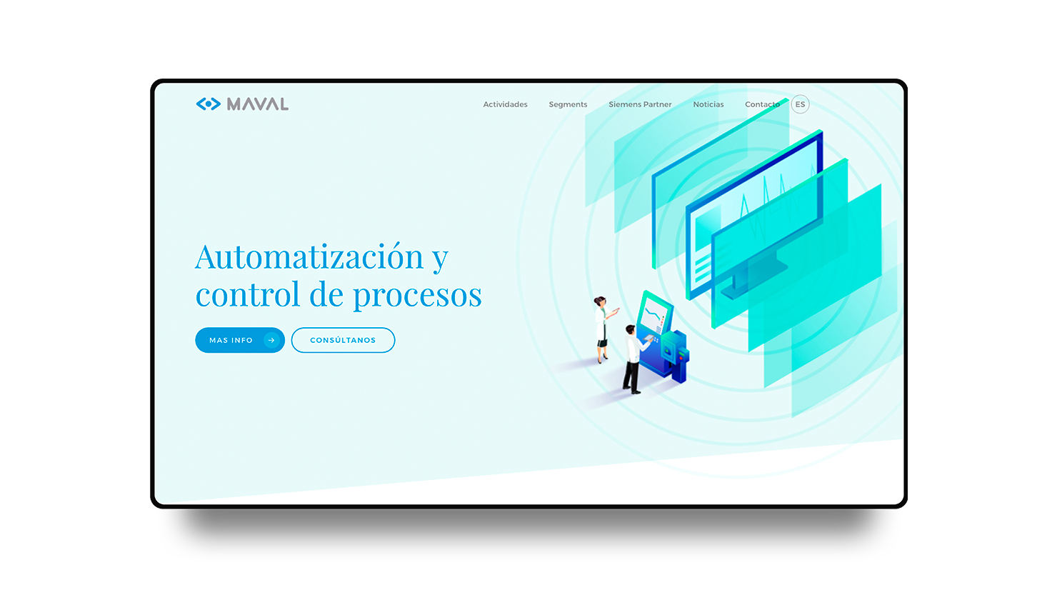 Automatización y control industrial, nueva web para Maval