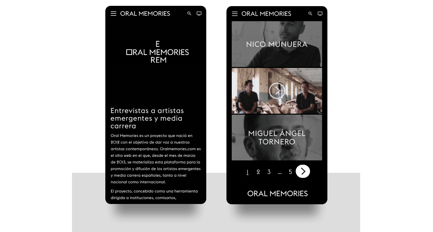 Oral Memories, una web del Ministerio de Cultura para la promoción del arte