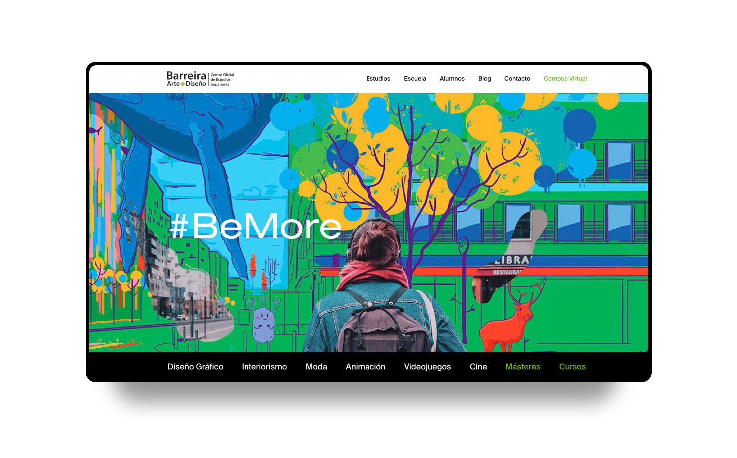 Nueva web para la escuela de diseño Barreira