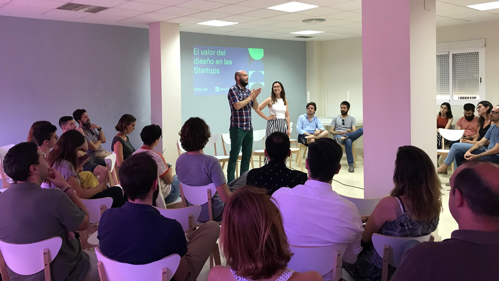 The value of design in startups, a fishbowl organized by Mr. Jeff and Nectar
