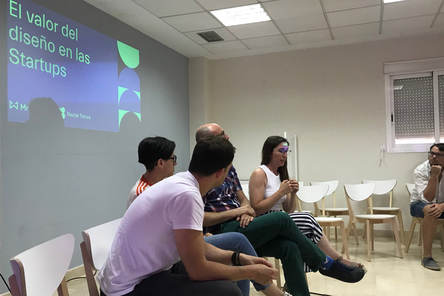 El valor del diseño en las startups, un fishbowl organizado por Mr. Jeff y Nectar