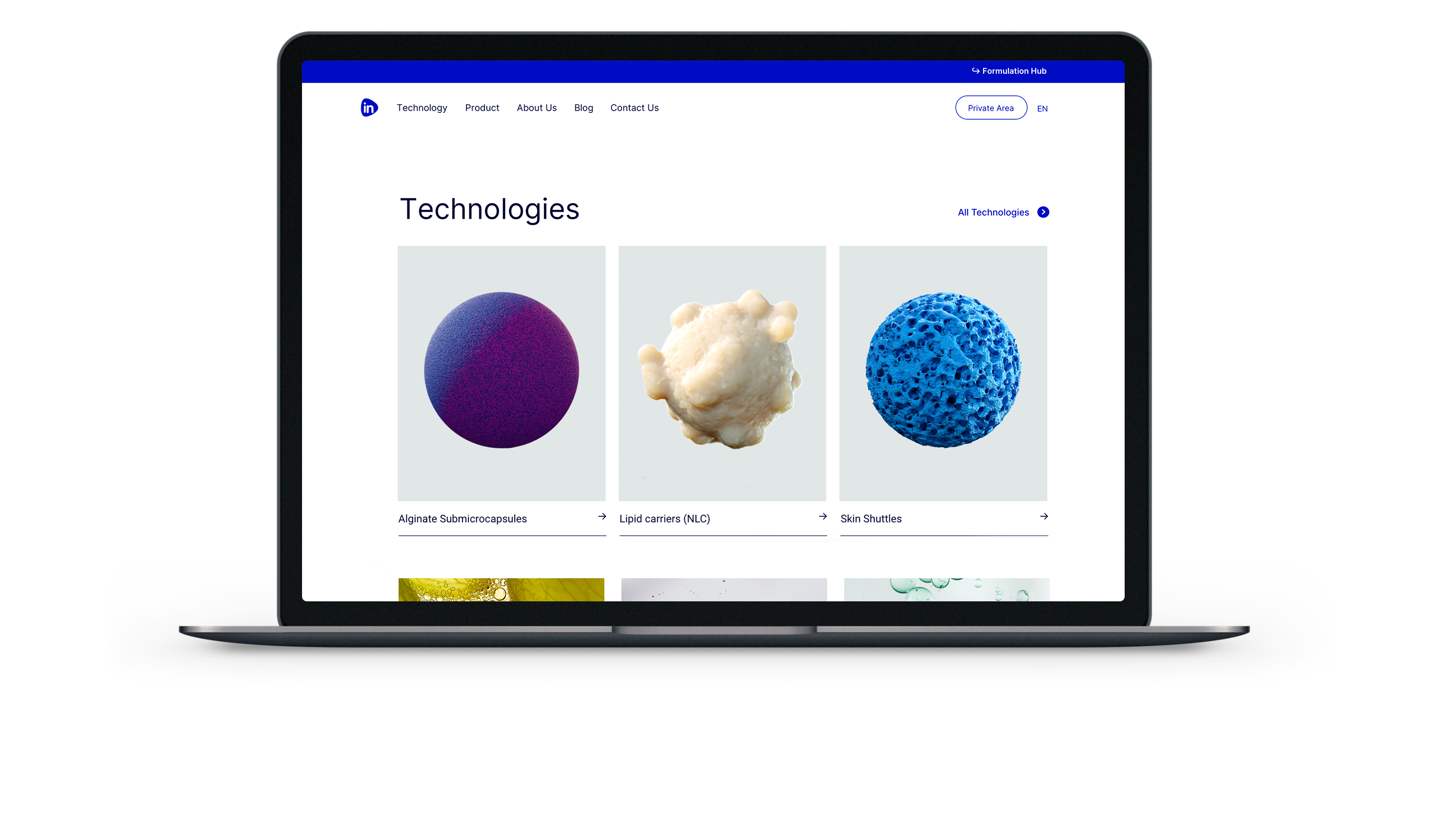 Infinitec, diseño web y UX UI para la innovación biotecnológica