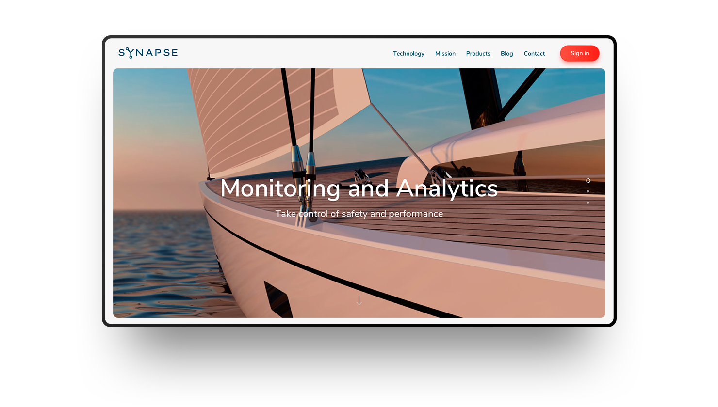 We launched the new Synapse website, the development of leading innovation products in the marine industry.